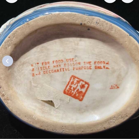 Swan Retro Ceramic Basket Vintage Antique - Picture 5 of 5